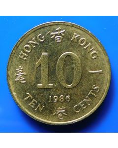 Hong Kong  10 Cents1986 km# 55  Schön# 41