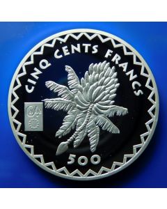 Rwanda 	 500 Francs	2002	 - Euro Parity - Silver / Proof