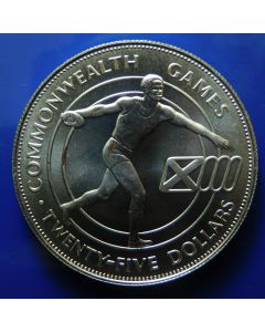 Barbados 	25 Dollars	1986	  Commonwealth Games- Discus thrower – unc/ Silver