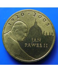 Poland 	 2 Zlote	2005	 - Pope John-Paul ll