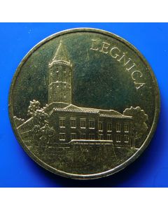Poland 	 2 Zlote	2006	 - Legnica tower and building
