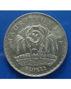 Mauritius  5 Rupees1991km# 56 
