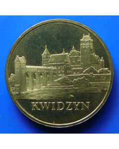 Poland 	 2 Zlote	2007	 Kwidzyn Castle 