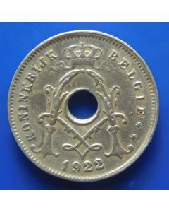 Belgium 	 5 Centimes	1922	 Belgie / Albert I (Dutch text)  km# 67