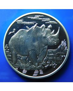 Sierra Leone 	 10 Dollars	2007	 Rhino - Silver / Proof