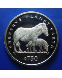Bosnia - Herzegovina	 750 Dinara	1995	 Przewalskii Horses 