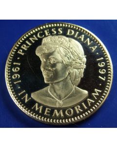 Liberia  5 Dollars 1997  Princess Diana