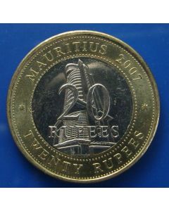 Mauritius  20 Rupees2007km# 66 