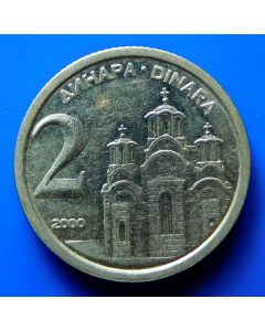 Yugoslavia  2 Dinara2000km#181