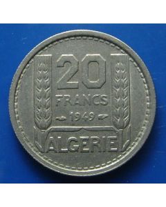 Algeria  20 Francs1949 km# 91   Schön# 1