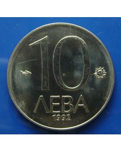 Bulgaria  10 Leva1992km# 205