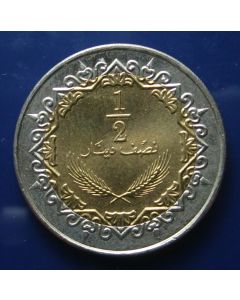 Libya    ½ Dinar2004 km# 27 