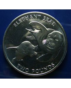 South Georgia a.t.S. Sandwich Isl. 	 2 Pounds	2006	 Elephant Seal and cub