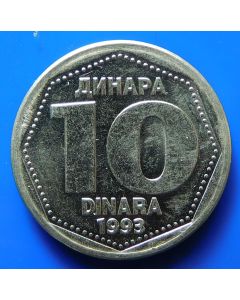 Yugoslavia  10 Dinara1993km#157    Schön#152