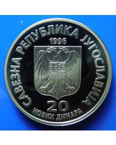 Yugoslavia  20 Novih Dinara1996km# 169  Schön# 169