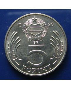 Hungary 5 Forint1990 km#738 BU - Transitional coinage