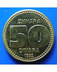 Yugoslavia  50 Dinara1992km#153    Schön#148