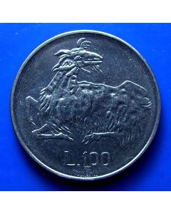 San Marino 	 100 Lire	1974	 Goat