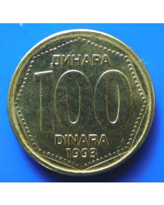 Yugoslavia  100 Dinara1993km#159 Schön#154