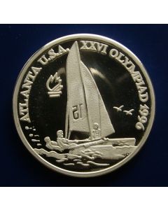 Romania 	 100 Lei	1996	 Windsurfer - Silver / Proof