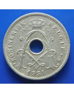Belgium 	 5 Centimes	1931	 Belgie  /  Albert I (Dutch text; with star) km# 94
