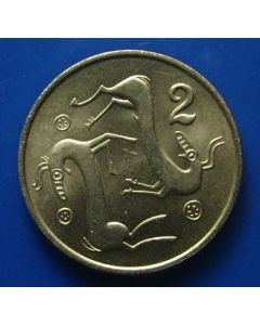 Cypruskm# 54.1 2 Cents1983