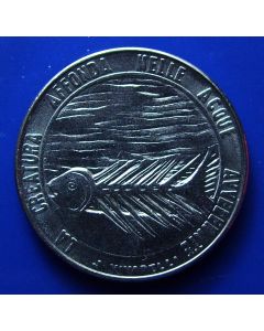 San Marino 	 100 Lire	1977	The creature sinks into the poisoned waters.