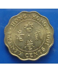 Hong Kong  20 Cents1991 km# 59   Schön# 42