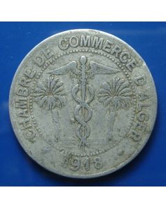 Algeria  10 Centimes1918 km#TnA 5