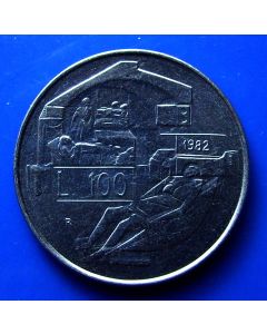 San Marino 	 100 Lire	1982	 The right to health