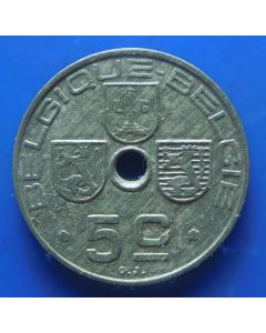Belgium 	 5 Centimes	1941	Léopold III (BELGIQUE-BELGIE) km# 123