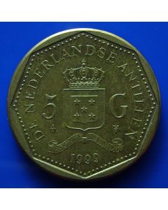 Netherlands Antilles  5 Gulden1999 km# 43