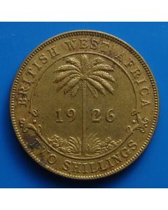 British West Africa 2 Shillings1926km# 13b   Schön# 17