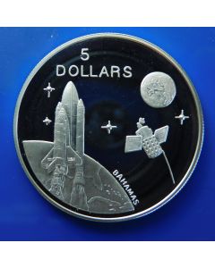 Bahamas 	5 Dollars	1994	 - Space shuttle and satellite - Silver / Proof