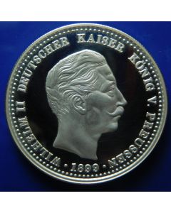 Palau 	5 Dollars		  International coin series, Prussian 5 Mark 1899 - Silver