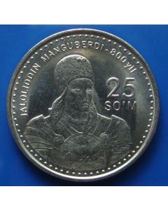 Uzbekistan 25 Som1999km# 11  Schön# 23