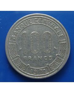 Congo Republic km# 1 100 Francs1972