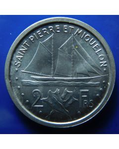 ST. Pierre & Miquelon 	 2 Francs	1948
