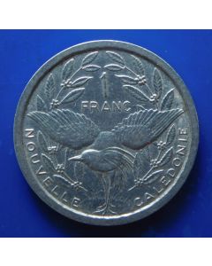 New Caledonia 	 1 Francs	1949	 - Kagu bird