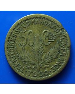 Togo 	 50 Centimes	1925	 TERRITOIRES·SOUS·MANDAT·DE·LA·FRANCE 