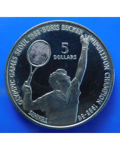 Niue  5 Dollars1987km# 1 Schön#1