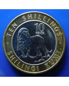 Kenya	10 Shillings	2018	 Standing lion (Panthera leo) 