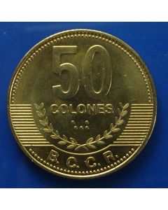 Costa Rica  50 Colones2007km# 231.1b  unc