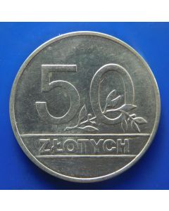 Poland 	 50 Zlotych	1990