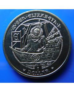 British Virgin Islands 	Dollar	2009	 Queen Elizabeth I aboard ship