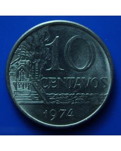 Brazil 10 Centavoskm# 578.1a 