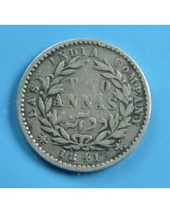 India-British-Colony  2 Annas 1841c km#460.2