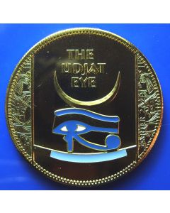 Somalia 	 250 Shillings	2008	 The Treasures of Tutankhamun - The Udjat Eye (enameled & goldplated)
