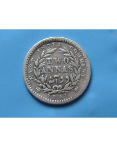 India-British-Colony  2 Annas 1841m km#460.4 