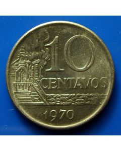 Brazil 10 Centavos1970km# 578.2